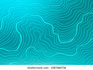 Light BLUE vector abstract doodle background. Geometric doodle illustration in Origami style with gradient. Brand-new design for your business.
