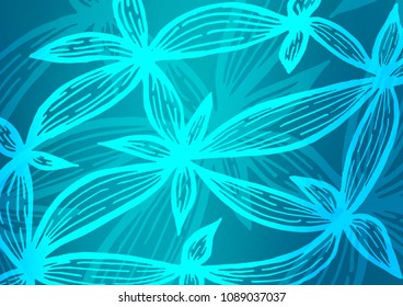 Light BLUE vector abstract doodle background. Sketchy hand drawn doodles on blurred background. The pattern can be used for heads of websites and designs.