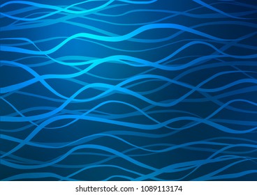 Light BLUE vector abstract doodle background. Blurred decorative design in Indian style with Zen tangles. The textured pattern can be used for website.