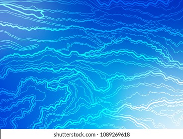 Light BLUE vector abstract doodle pattern. A vague abstract illustration with doodles in Indian style. The textured pattern can be used for website.