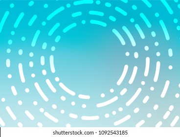 Light BLUE vector abstract doodle pattern. Colorful abstract illustration with lines in Asian style. The completely new template can be used for your brand book.