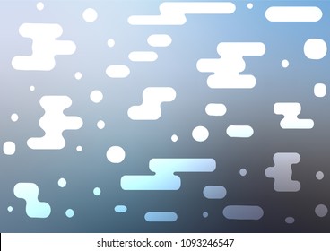 Light BLUE vector abstract doodle pattern. Brand-new colored illustration in blurry style with doodles. The textured pattern can be used for website.