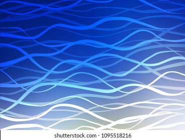 Light BLUE vector abstract doodle background. Ethnic elegant natural pattern with gradient. A new texture for your design.