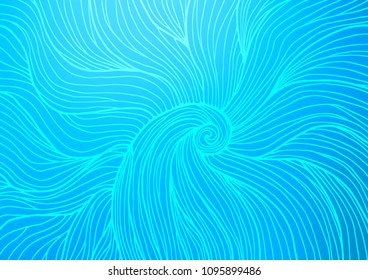 Light BLUE vector abstract doodle background. Modern geometrical abstract illustration with doodles. The template can be used as a background for cell phones.