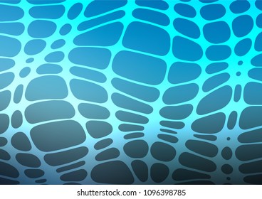 Light BLUE vector abstract doodle template. A vague abstract illustration with doodles in Indian style. The doodle design can be used for your web site.