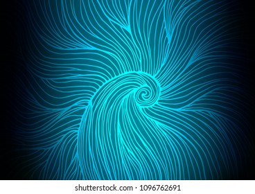 Light BLUE vector abstract doodle background. Geometric doodle illustration in Origami style with gradient. Brand-new style for your business design.