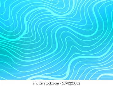 Light BLUE vector abstract doodle template. Modern geometrical abstract illustration with doodles. The completely new template can be used for your brand book.