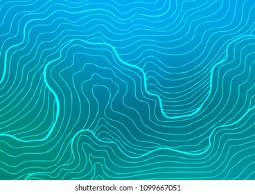 Light BLUE vector abstract doodle pattern. Blurred decorative design in Indian style with Zen tangles. The best blurred design for your business.