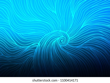 Light BLUE vector abstract doodle background. Doodles on blurred abstract background with gradient. The doodle design can be used for your web site.