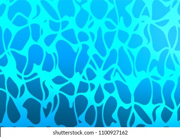 Light BLUE vector abstract doodle template. Modern geometrical abstract illustration with doodles. Hand painted design for web, leaflet, textile.