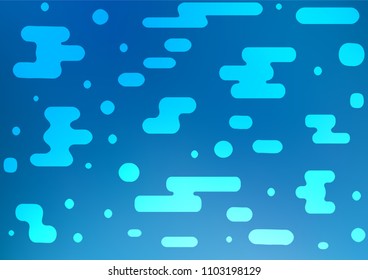 Light BLUE vector abstract doodle background. Brand-new colored illustration in blurry style with doodles. A completely new design for your business.