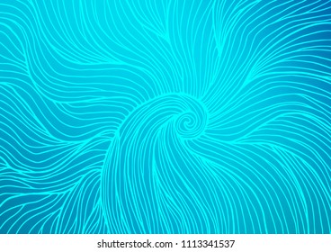 Light BLUE vector abstract doodle texture. Blurred decorative design Zen tangles. The doodle design can be used for your web site.