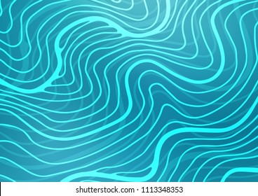 Light BLUE vector abstract doodle template. Shining colored illustration with doodles in Zen tangle style. The elegant pattern can be used as a part of a brand book.