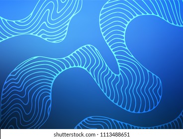 Light BLUE vector abstract doodle background. A completely new color illustration in doodle style. A new texture for your design.