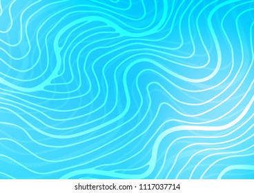 Light BLUE vector abstract doodle texture. A vague abstract illustration with doodles in Indian style. The pattern can be used for coloring books and pages for kids.