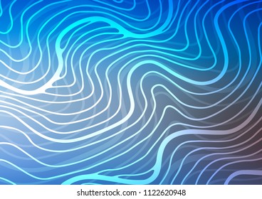 Light BLUE vector abstract doodle background. Colorful abstract illustration with lines in Asian style. The completely new template can be used for your brand book.