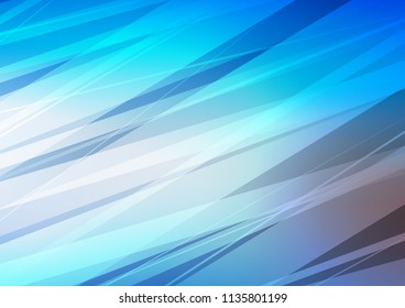 Light BLUE vector abstract doodle pattern. A vague abstract illustration with doodles in Indian style. A new texture for your design.