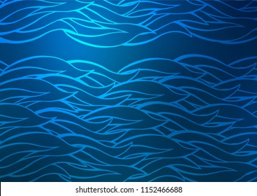 Light BLUE vector abstract doodle template. Brand-new colored illustration in blurry style with doodles. The best blurred design for your business.