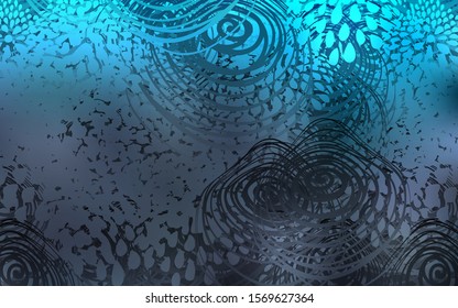 Light BLUE vector abstract doodle background. Decorative shining illustration with doodles on abstract template. Hand painted design for web, leaflet, textile.