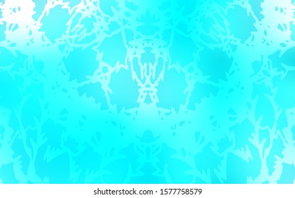 Light BLUE vector abstract doodle template. A completely new color illustration in doodle style drawn by child. The best blurred design for your business.