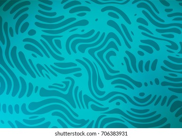 Light BLUE vector abstract doodle texture. Ethnic elegant zentangle pattern with gradient. The best blurred design for your business.
