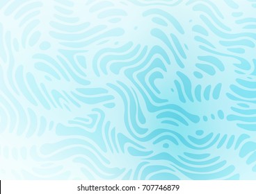 Light BLUE vector abstract doodle background. Colorful abstract illustration with zentangles in Asian style. The template can be used as a background for cell phones.