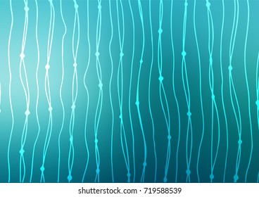 Light BLUE vector abstract doodle template. Glitter abstract illustration with doodles and Zen tangles. Brand-new design for your business.