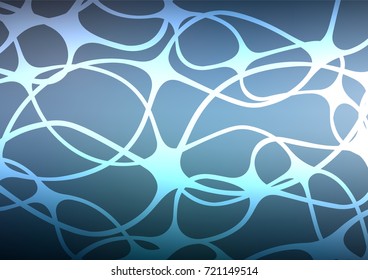 Light BLUE vector abstract doodle pattern. Ethnic elegant natural pattern with gradient. Brand-new design for your business.
