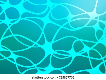Light BLUE vector abstract doodle background. Decorative shining illustration with doodles on abstract template. The pattern can be used for coloring books and pages for kids.