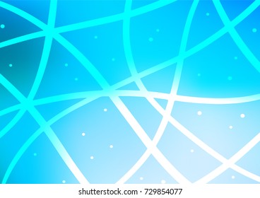 Light BLUE vector abstract doodle template. Modern geometrical abstract illustration with doodles. The pattern can be used for wallpapers and coloring books.