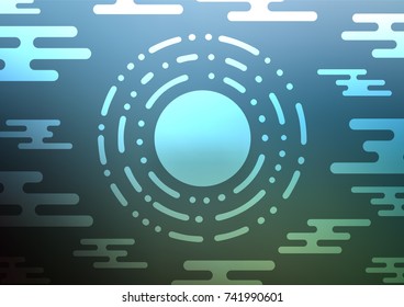 Light BLUE vector abstract doodle texture. An elegant bright illustration with lines in Natural style. The pattern can be used for coloring books and pages for kids.
