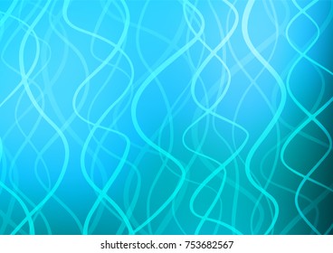 Light BLUE vector abstract doodle texture. Glitter abstract illustration with doodles and Zen tangles. The elegant pattern can be used as a part of a brand book.