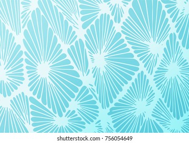 Light BLUE vector abstract doodle pattern. Decorative shining illustration with doodles on abstract template. Brand-new design for your business.