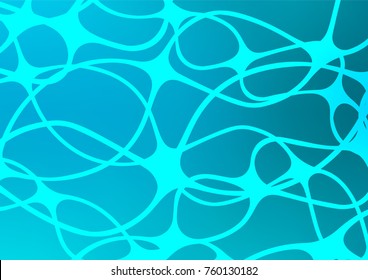 Light BLUE vector abstract doodle texture. Glitter abstract illustration with doodles and Zen tangles. Brand-new design for your business.