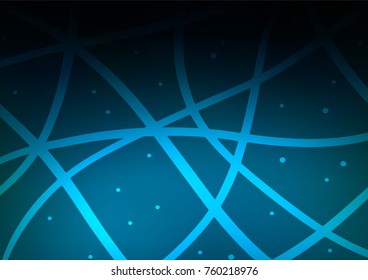 Light BLUE vector abstract doodle pattern. Ethnic elegant natural pattern with gradient. Hand painted design for web, leaflet, textile.