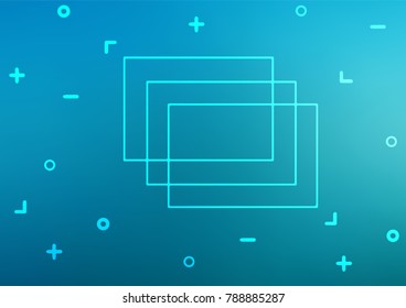 Light BLUE vector abstract doodle background. Doodles on blurred abstract background with gradient. The template can be used as a background for cell phones.