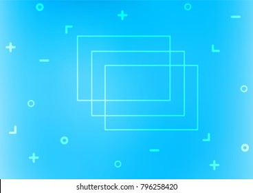 Light BLUE vector abstract doodle background. A vague abstract illustration with doodles in Indian style. A completely new template for your business design.