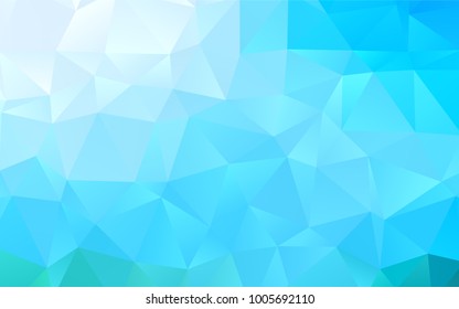 Light BLUE vector abstract mosaic background. Shining colored illustration in a brand-new style. A completely new design for your business.