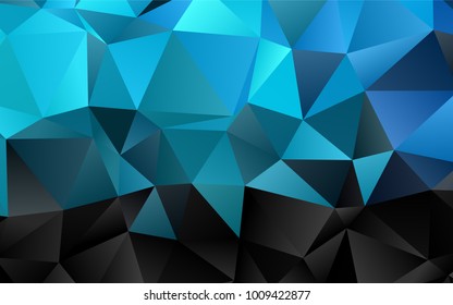Light BLUE vector abstract mosaic template. Geometric illustration in Origami style with gradient.  A completely new template for your business design.