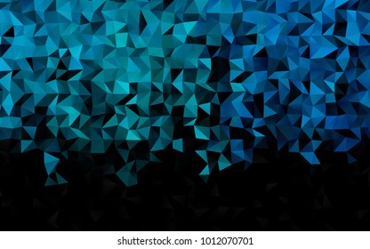 Light BLUE vector abstract mosaic background. Colorful abstract illustration with gradient. The elegant pattern can be used as part of a brand book.