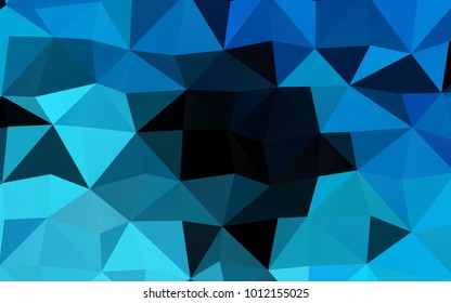 Light BLUE vector abstract mosaic template. Glitter abstract illustration with an elegant design. The template can be used as a background for cell phones.