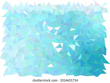 Light BLUE vector abstract mosaic pattern. A completely new color illustration in a vague style. The polygonal design can be used for your web site.