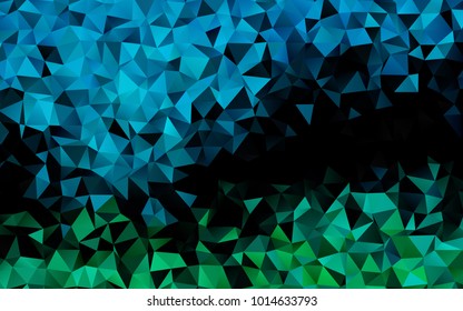 Light BLUE vector abstract mosaic background. An elegant bright illustration with gradient. The completely new template can be used for your brand book.