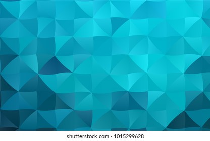 Light BLUE vector abstract mosaic template. Shining colored illustration in a brand-new style. The template can be used as a background for cell phones.