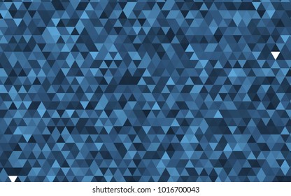 Light BLUE vector abstract mosaic template. Shining illustration, which consist of triangles. A completely new template for your business design.