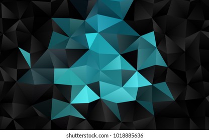 Light BLUE vector abstract mosaic template. Modern geometrical abstract illustration with gradient. A new texture for your design.