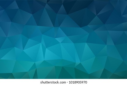 Light BLUE vector abstract mosaic template. A vague abstract illustration with gradient. A completely new template for your business design.