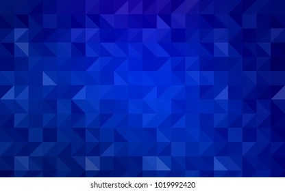 Light BLUE vector abstract mosaic template. Geometric illustration in Origami style with gradient.  The template can be used as a background for cell phones.