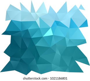 Light BLUE vector abstract mosaic pattern. Modern geometrical abstract illustration with gradient. The best triangular design for your business.