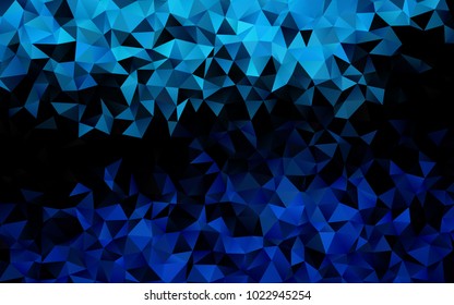 Light BLUE vector abstract mosaic pattern. Glitter abstract illustration with an elegant design. A new texture for your design.